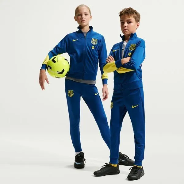 Barcelona Træningsdragt Dri-FIT Strike - Blå/Gul Børn