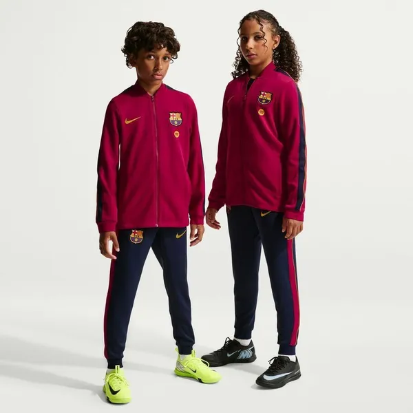 Barcelona Træningsdragt Dri-FIT Strike - Bordeaux/Blå/Gul Børn