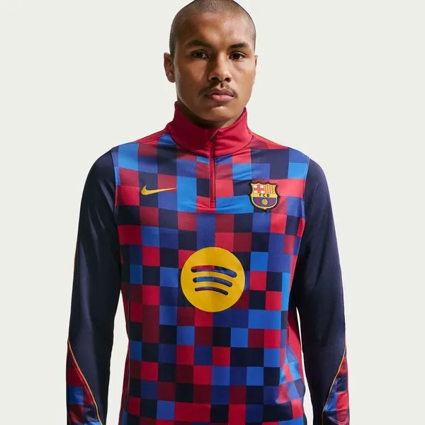 Barcelona Træningstrøje Dri-FIT Strike - Bordeaux/Blå/Gul